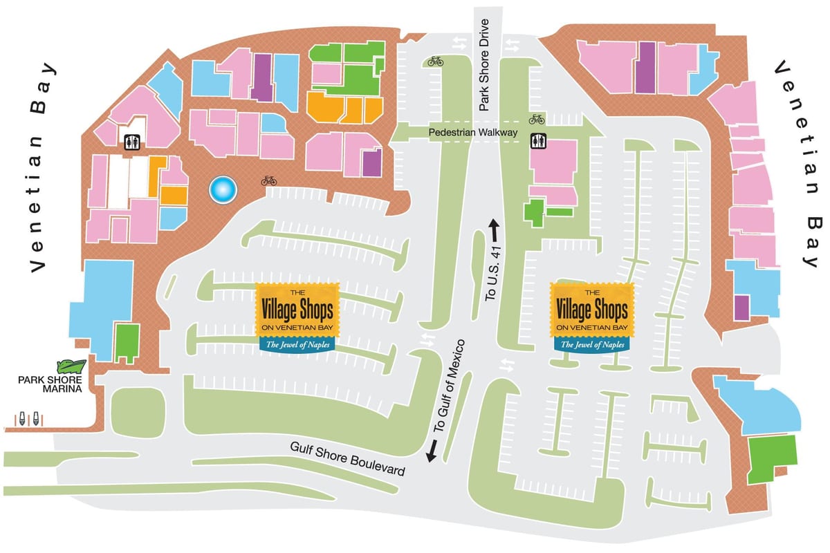 Mapa de comercios junto a la costa de nápoles