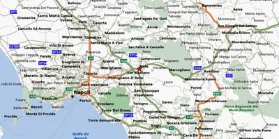 Nápoles mapa del vecindario