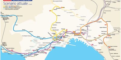 Mapa de nápoles metro