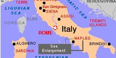 Nápoles, en italia mapa