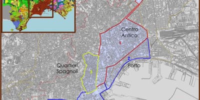 Mapa de nápoles centro histórico
