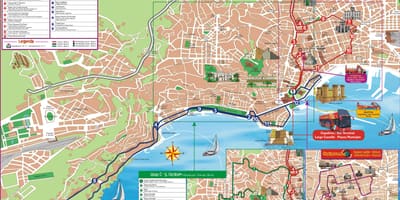 Mapa de visitas a la ciudad de nápoles